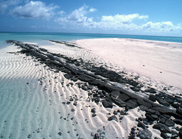 A beach in the Northwest Shelf, Western Australia.