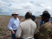 A group of West African scientists visited Australia in March 2012 to tour Australian farms, gaining insight into technologies used by farmers and industry.