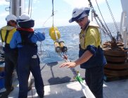 Deploying a deep ocean mooring system in the Indian Ocean