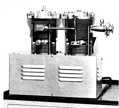 A parallel twin-cylinder model of the oil-free vacuum pump