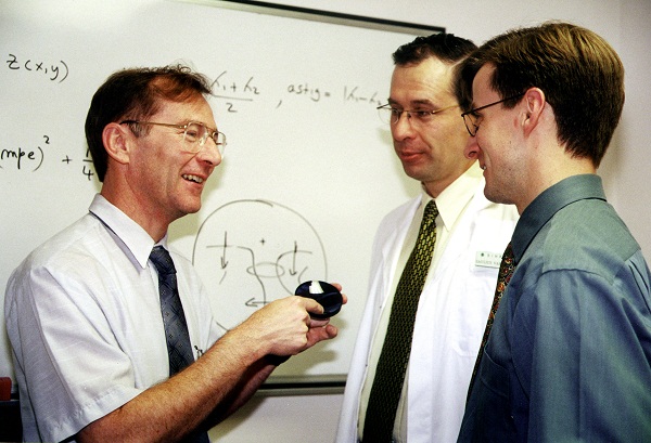 Tony Miller with colleagues