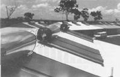 Solar water heaters on Northern Territory Housing Commission Units at Palmerston