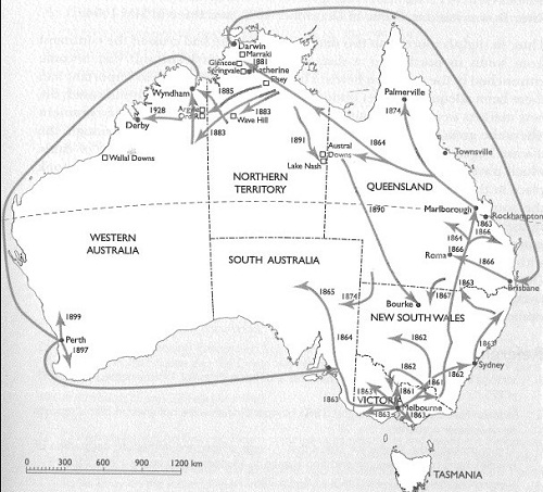 Map of CBPP spread in Australia