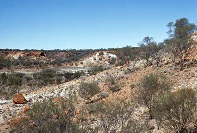 An example of regolith-dominated terrain from the Peak Hill region of Western Australia