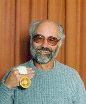 Dieter Plate with the Wool Foundation Eliza Forlonge medal presented to him in 1993