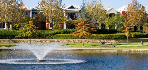 Panoramic view of New residential area in the Perth