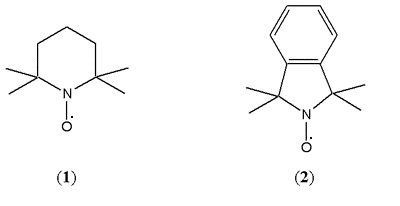 Chemical structures of TEMPO and 1