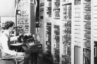 CSIRO with somebody seated in front of the console